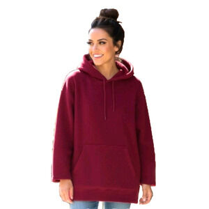 Lauren Ralph Lauren Black Label Fleece Hoodie Crest M Red Quiet Luxury Vintage